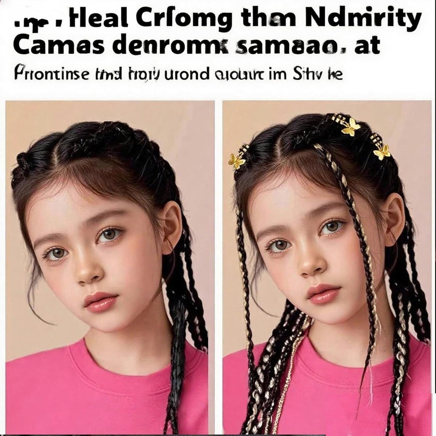 Silver Hollow Star ButterflyHair Jewelry for Braids; ButterflyMetals Cuffs Clip Hair Accessories Styling Fashion Toos for Women Men 35 Pcs (Gold)