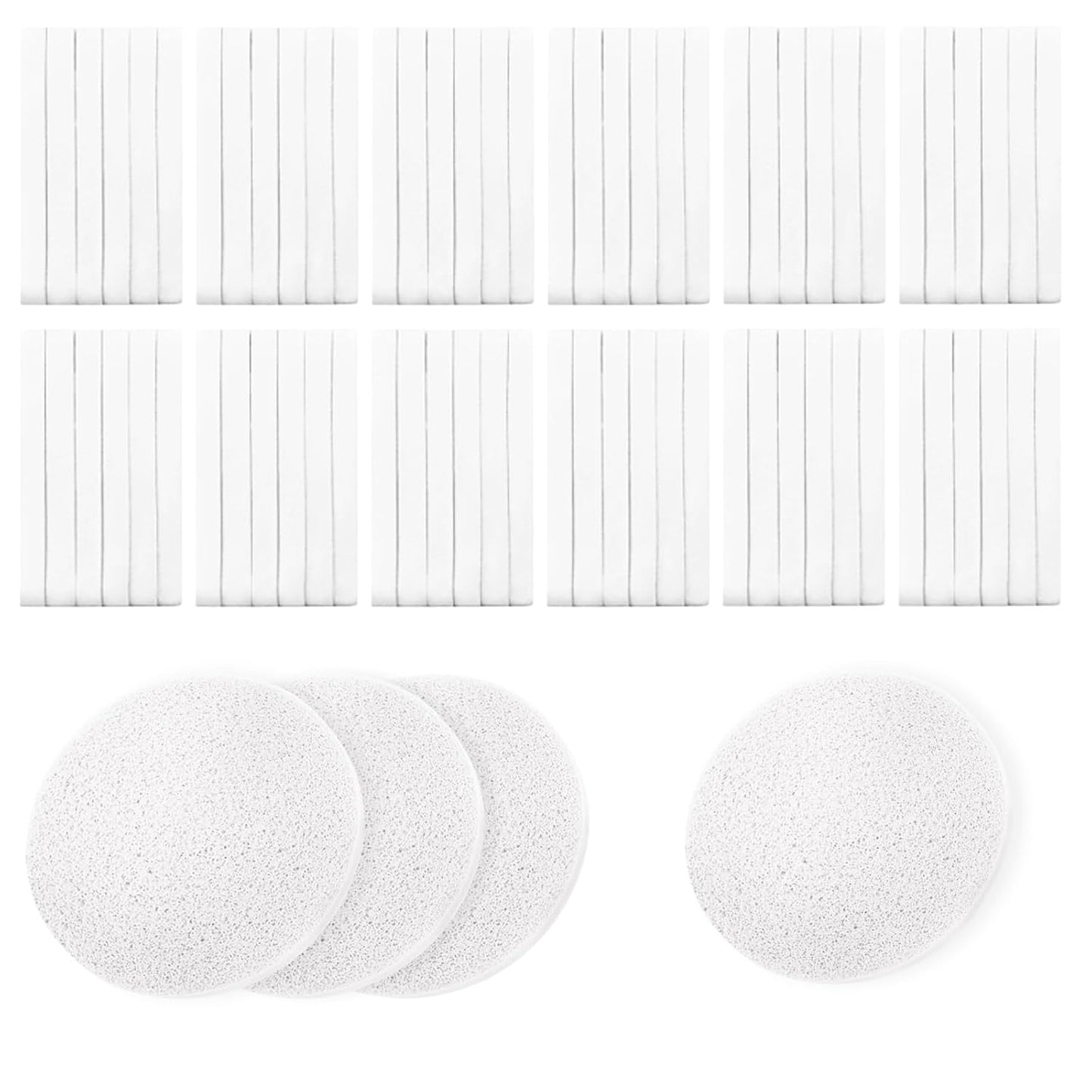 240 Pcs Facial Sponges Compressed,Face Sponges for Cleansing,Professional Makeup Removal Sponge Pad for Spa,Exfoliating,Face Wash,Mask(White)