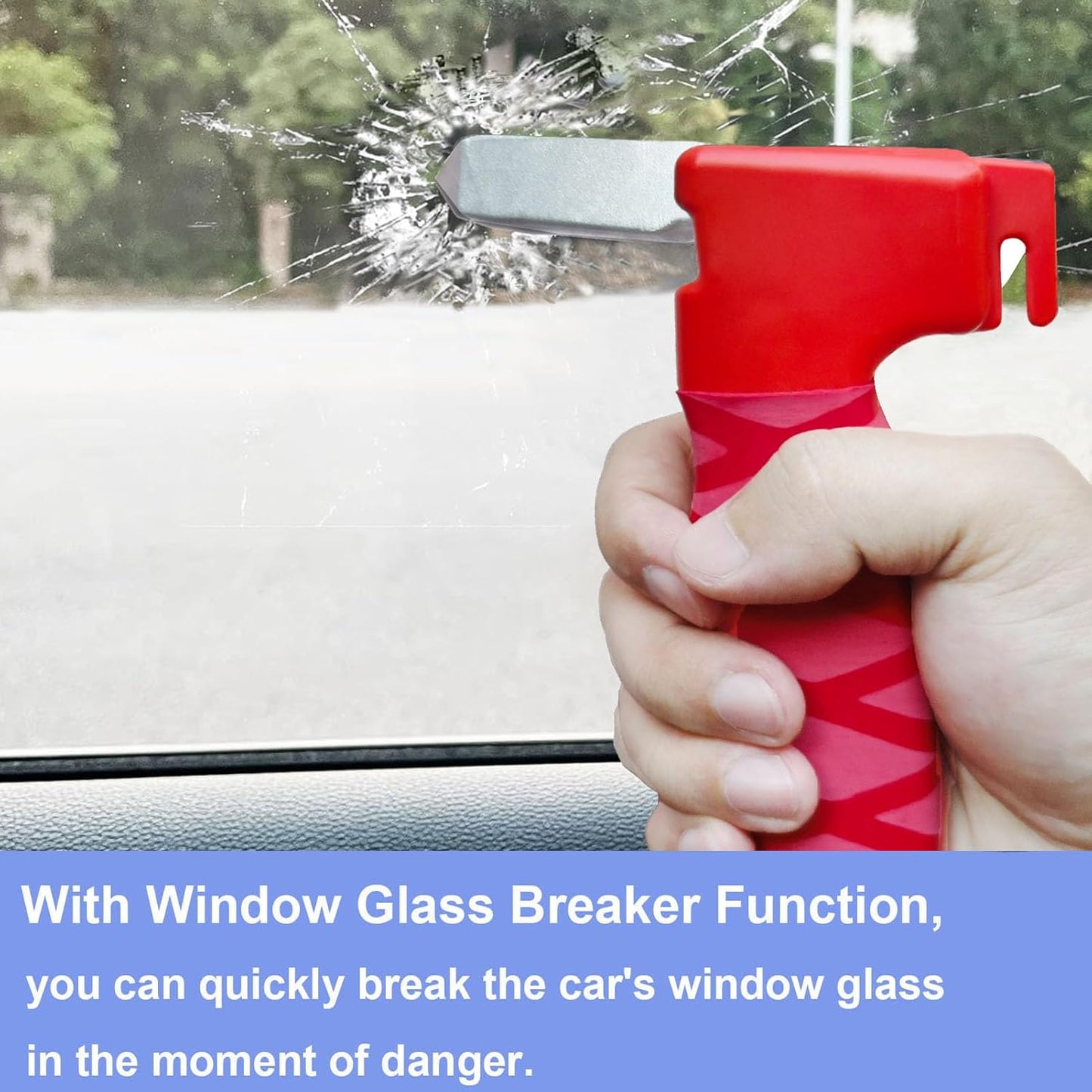 2 Pack Car Door Handle for Elderly, 3-in-1 Multifunctional Handle Assist, Ultra Grip Mobility Handle for Car, Portable Vehicle Support Door Assist Bar, Max Load 500 Lbs, Anti-Slip Design, Orange