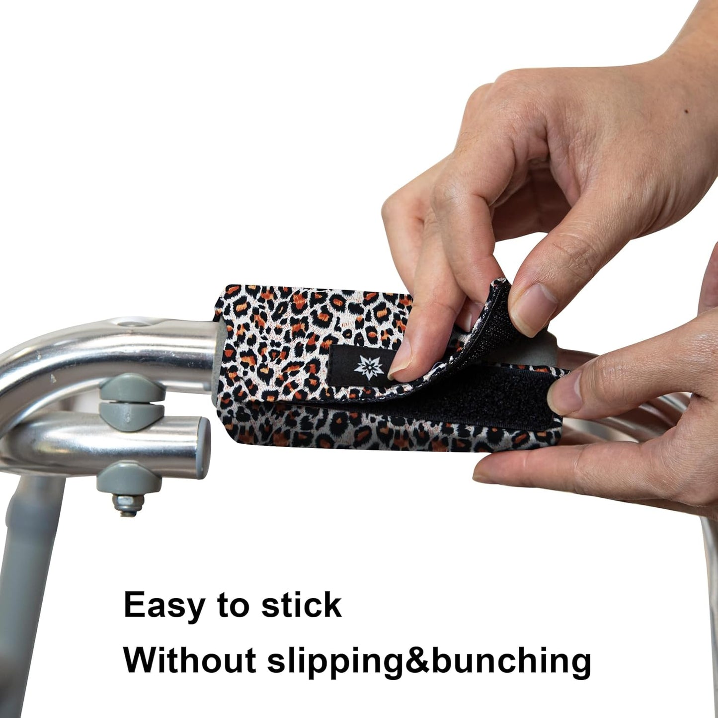 Spring Seaon Universal Walker Handle Padded -Hand Grip (2 Pack) Covers Non-Slip Cushion Padding for Folding Rolling Walker,Rollator Handle-Crutch Handle Pad Grips- Mobility Aid
