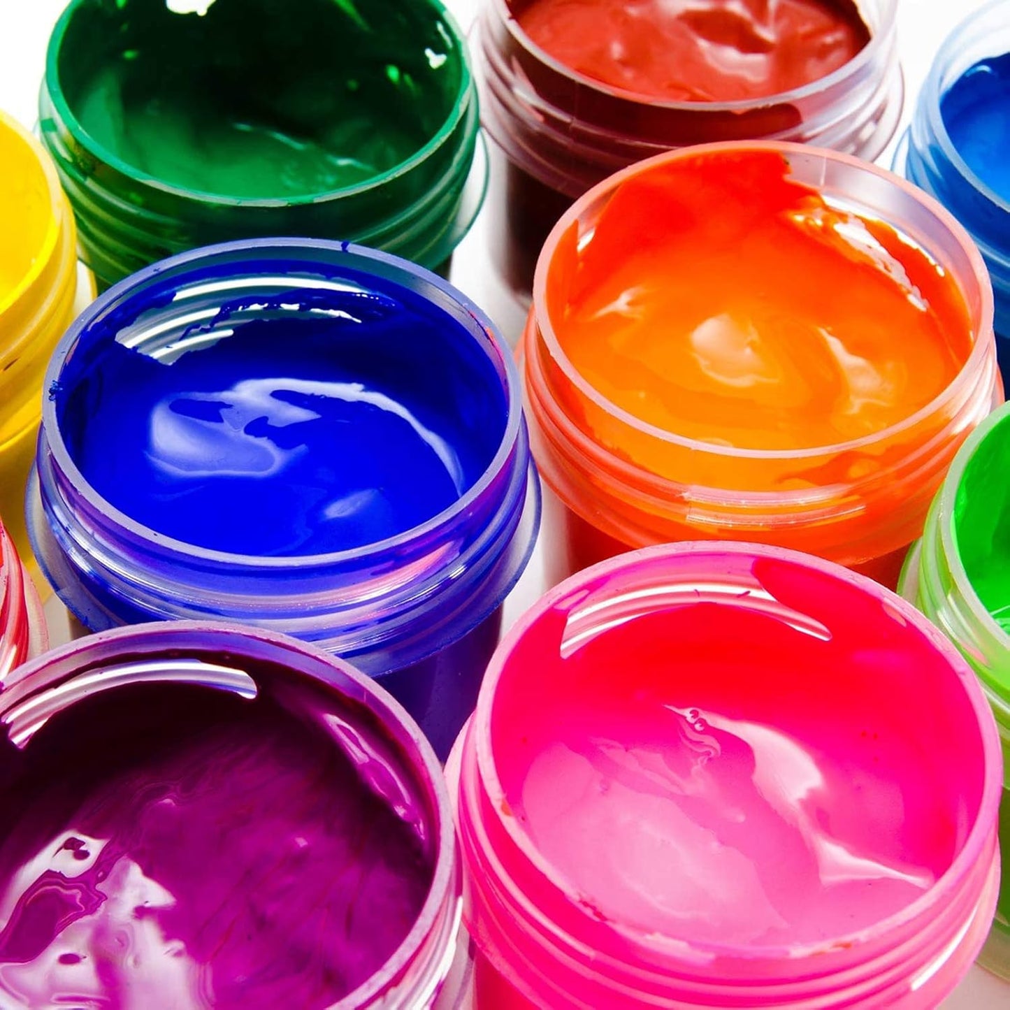 12 Pack 3 oz Plastic Container Jars with Lids Round Clear Travel Cosmetic Container Jars for Toiletries, Lotion, Cream, Ointments, Makeup, Rhinestone, Samples, Kitchen Storage (White)