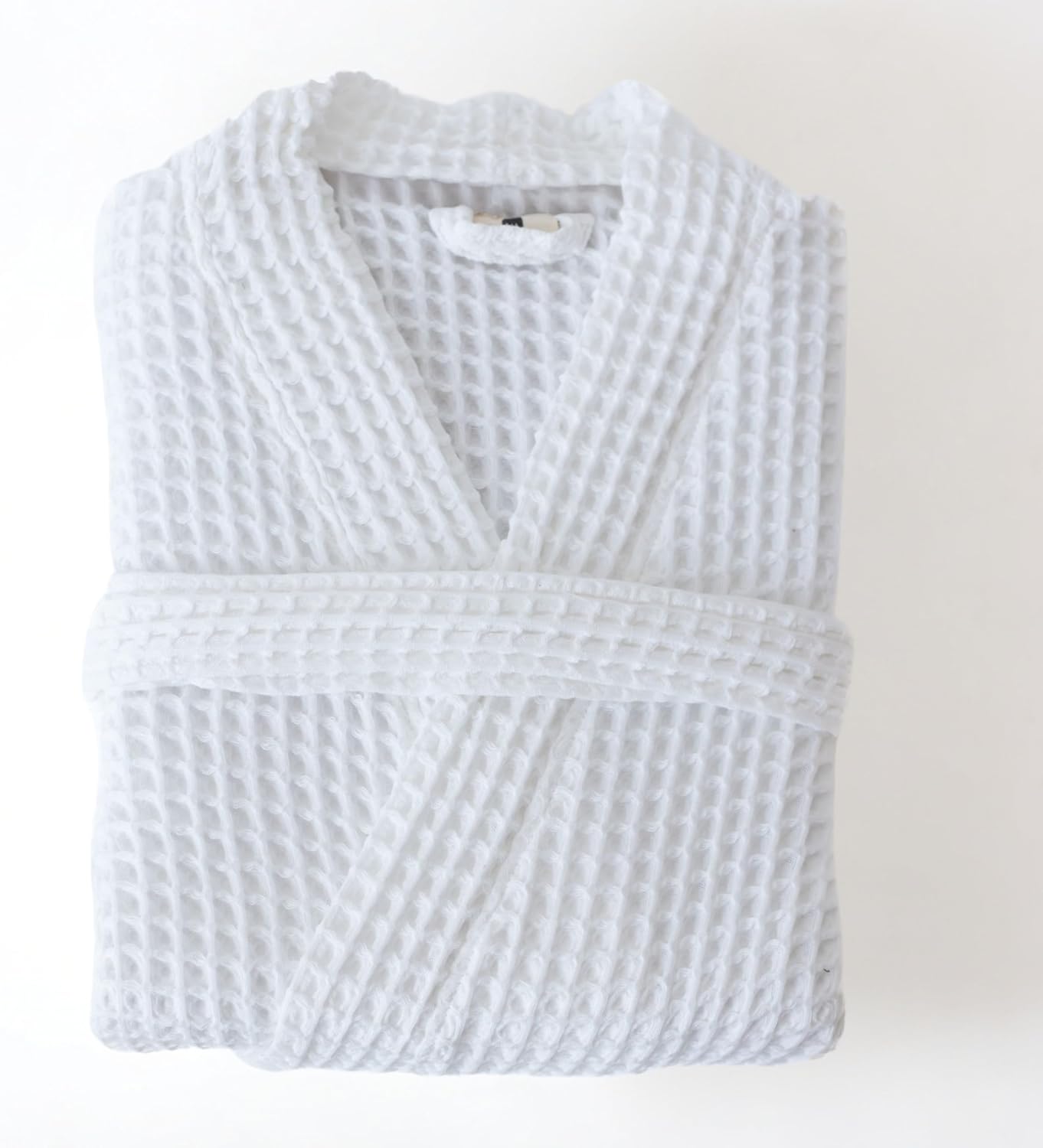 Womens Kimono Waffle Robe - Lightweight 100% Turkish Cotton Housecoat for All-Day Lounging - Bathrobe for Shower