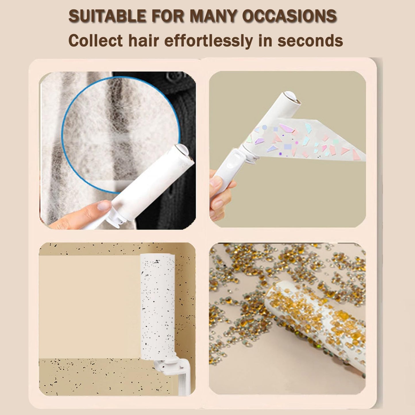 Mini Lint Roller with 150 Sheets, Travel Size Portable Lint Roller Compact Pet Hair Remover with 5 Refills, Sticky Small Lint Remover for Pocket Travel Essentials for Clothes (Blue)