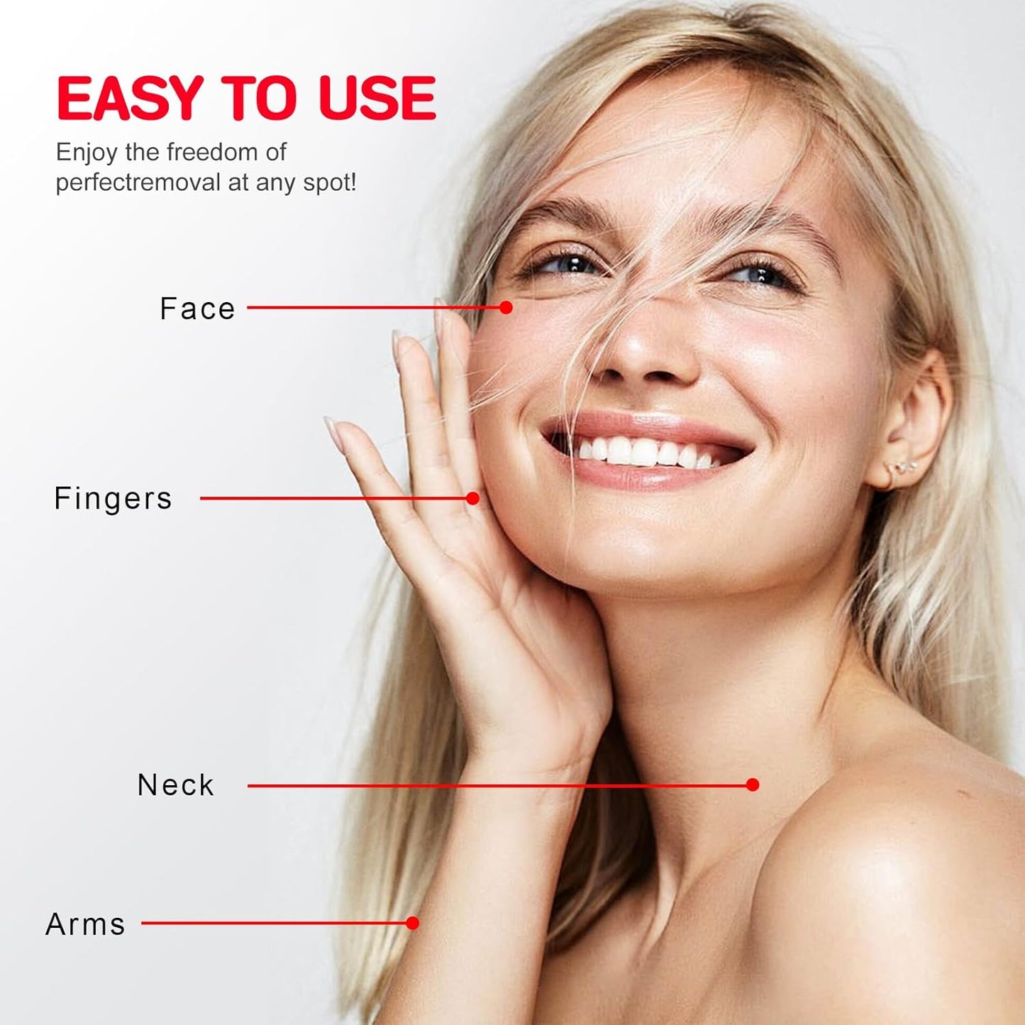 Women Facial Hair Removal Device Battery Operated with 2 Replacement Heads,Ladies Face Shaver for Peach Fuzz Upper Lip,Chin,Facial Hair Removal for Women