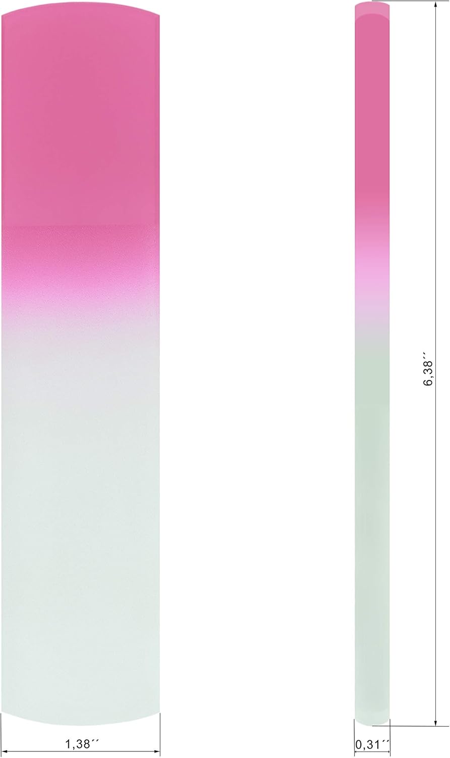 Pedicure Tools - Handmade Glass Foot File & Pedicure Rasp - Genuine Czech Tempered Glass - Corn & Dead Skin Remover - Calluses - Coarse - Hard Skin Remover - Foot Scrubber - Callus Remover for feet