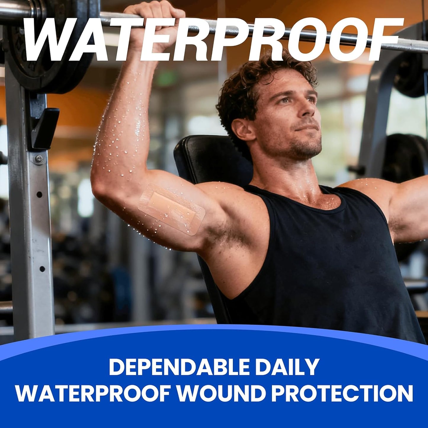 Large Waterproof Bandages 2"X5" Silicone Foam Dressing for Sensitive Skin Wound Care, 10 PCS, Adhesive Cohesive Pad with Border for First Aid, Post Surgical and Trauma Care, Sore, Burn, Pressure