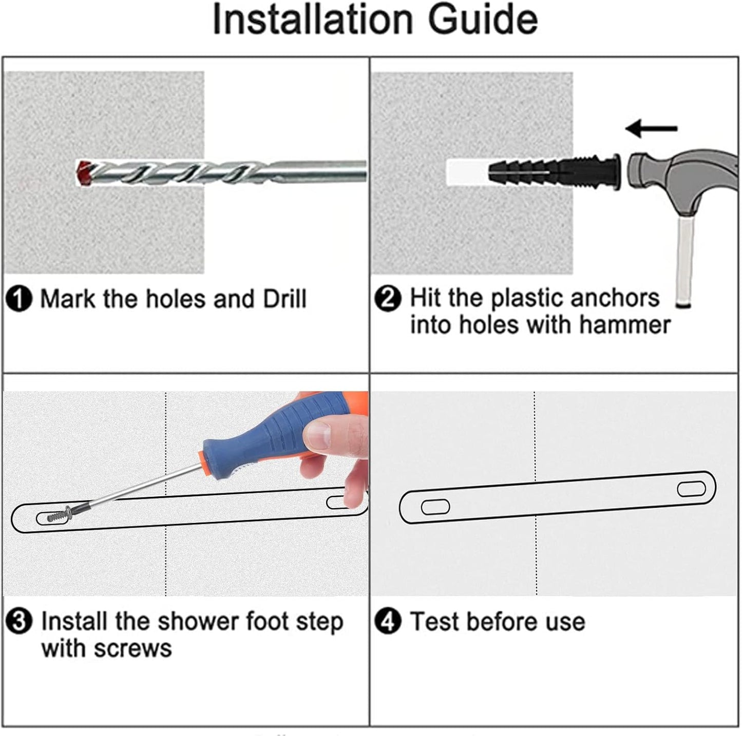Chrome Shower Foot Rest Bar,Corner Shower Foot Rest for Shaving Legs,Wall Mounted Shower Step Foot Stool Anti-Slip Knurled Brass Bar Foot Ledge for Small Bathrooms,Polished Chrome