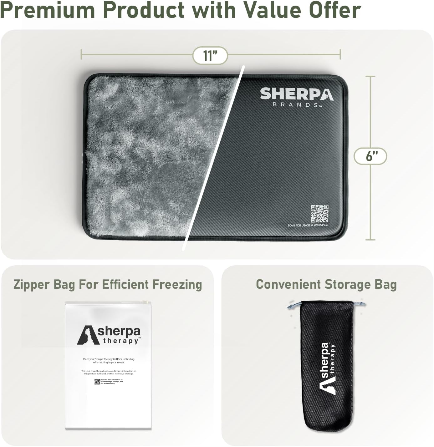 Small Flexible Gel Ice Packs for Injuries Reusable - Soft Hot and Cold Packs for Injuries for Ankle, Hand, Wrist, Head Pain Relief - 5" x 10" - 2PK - Grey