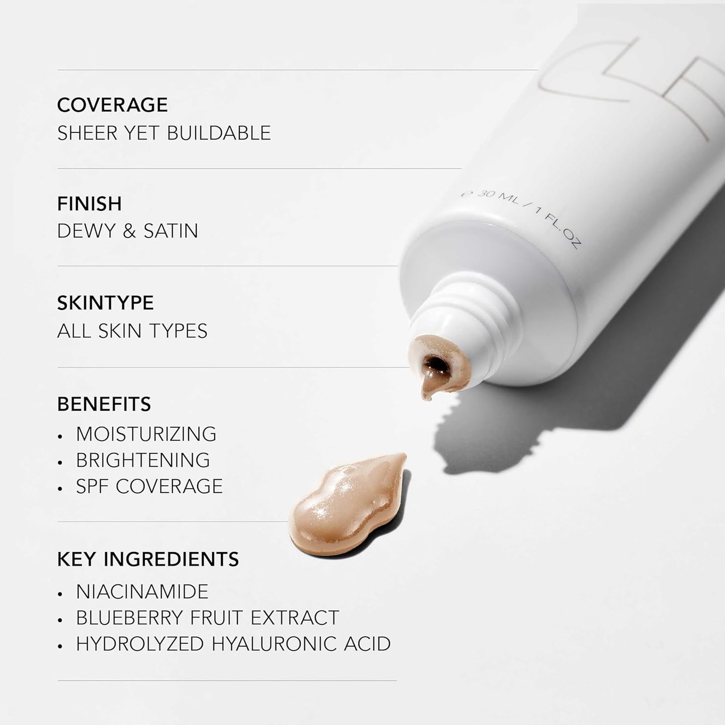 CLE Cosmetics CCC Cream (Cool Medium Deep 306 / SPF 50) - Color Correcting With Sunscreen - Lightweight, Hydrating Foundation - BB & CC Hybrid - Light to Medium Coverage - 1 fl oz