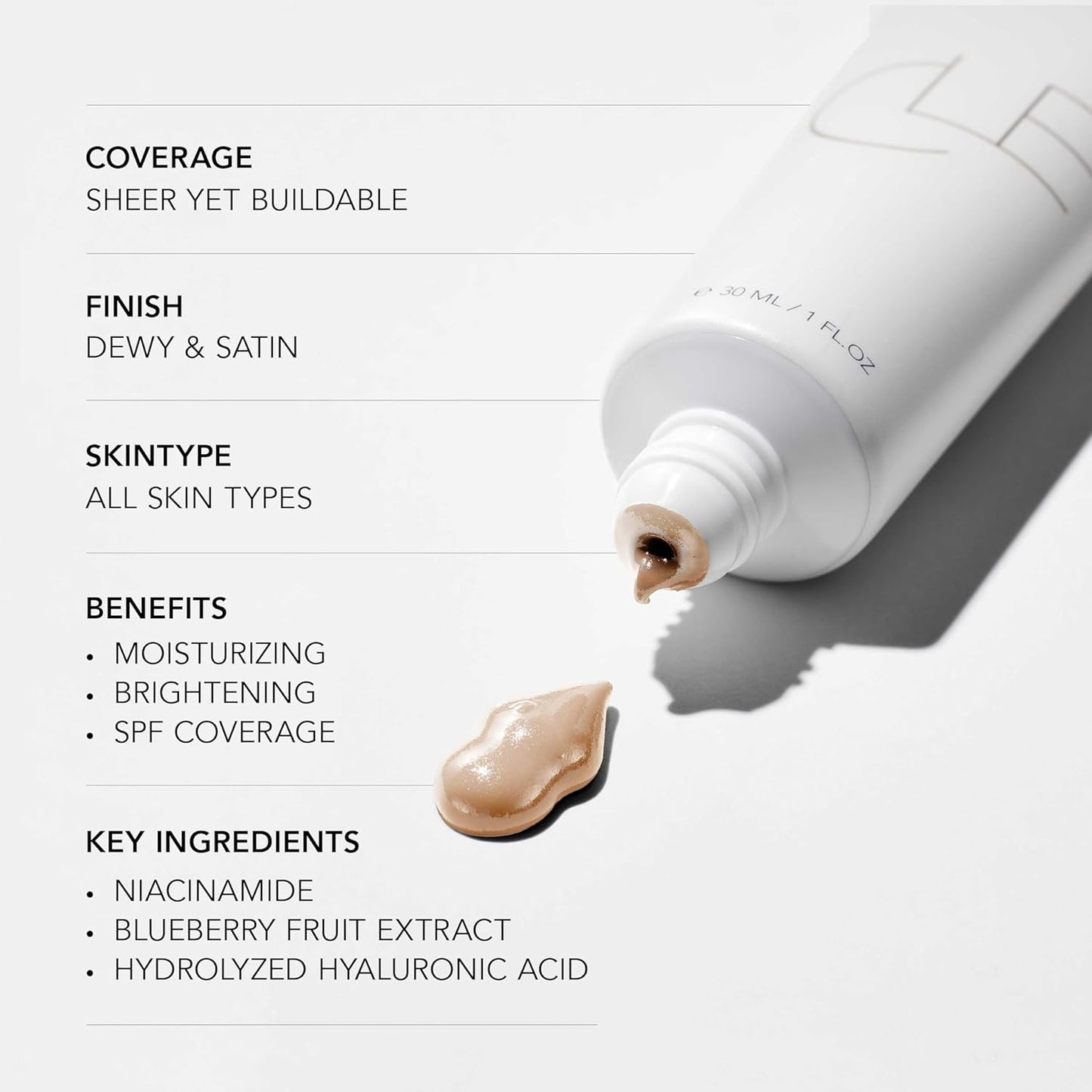 CLE Cosmetics CCC Cream (Golden Medium 301 / SPF 50) - Color Correcting With Sunscreen - Lightweight, Hydrating Foundation - BB & CC Hybrid - Light to Medium Coverage - 1 fl oz