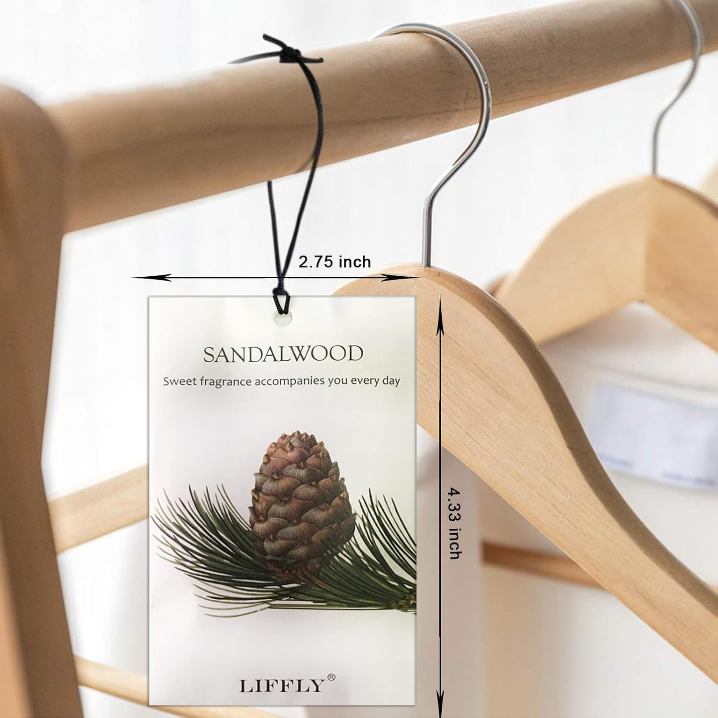 14 Packs Sandalwood Scented Sachets Bag for Drawer and Closet Long Lasting Gift