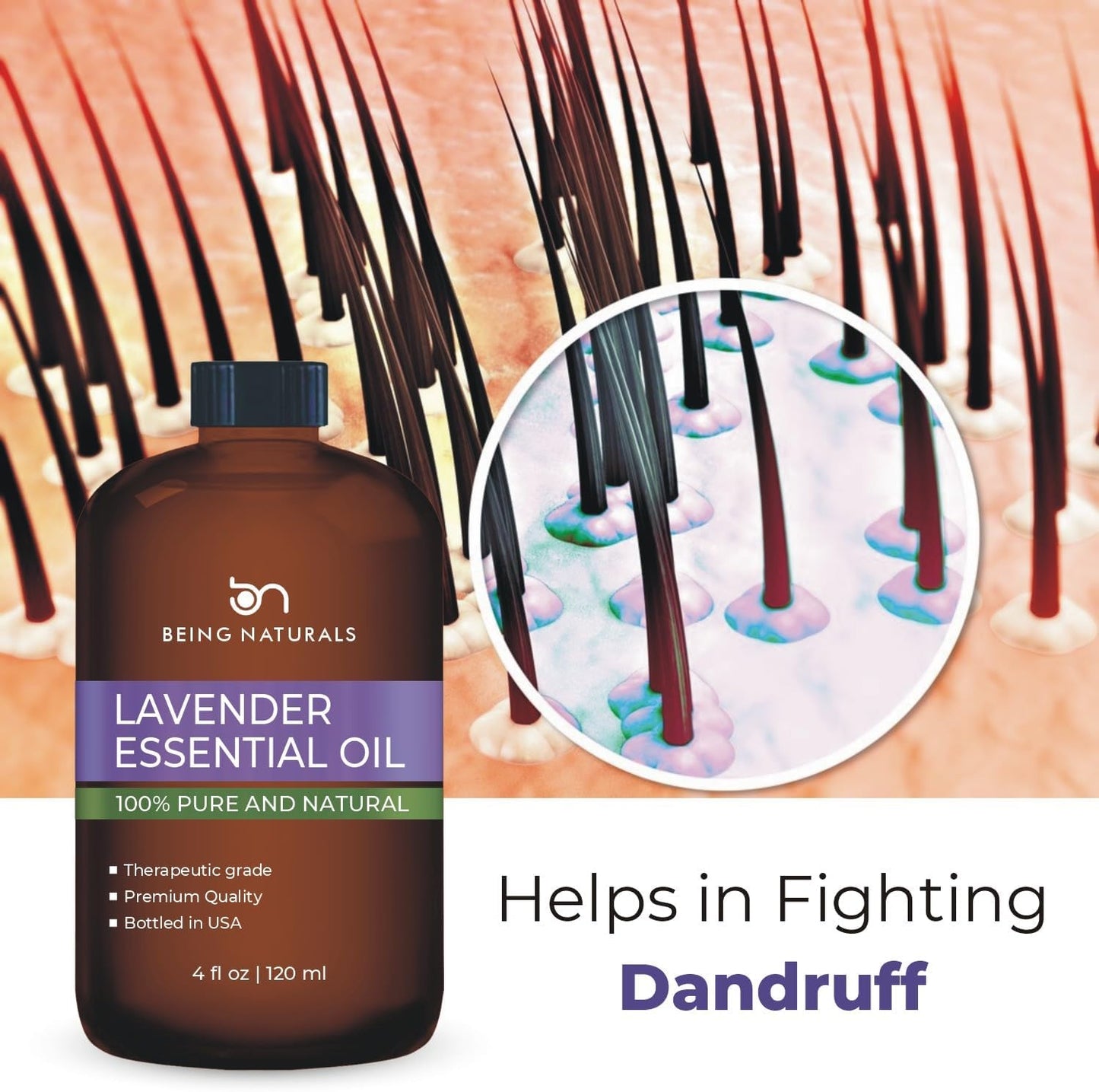 Lavender Essential Oil - Huge 4 FL OZ - 100% Pure & Natural – Premium Natural Oil with Glass Dropper Essential Oil