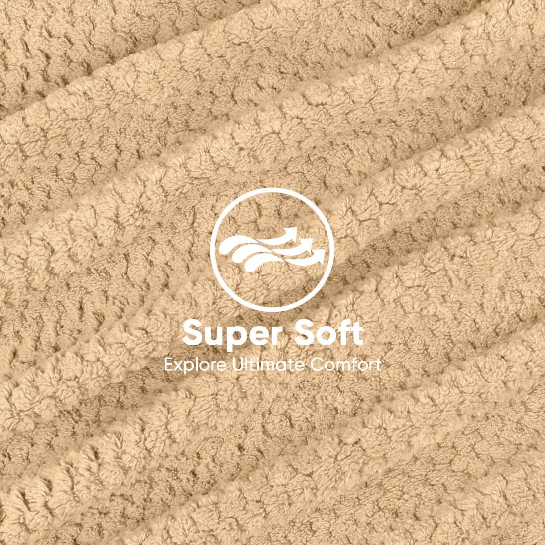 HOMEXCEL 5 Pack Microfiber Hair Towels - 40 x 20 inches Super Soft, Fast Drying Turbans for Long, Thick, Curly Hair - Anti Frizz Wrap with Elastic Strap, Brown/Grey