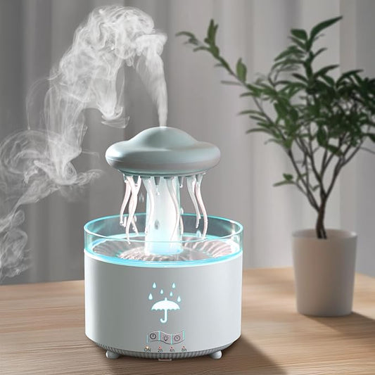 Essential Oil Diffuser for Home, Bedroom Humidifiers, Air Scent Aroma Aromatherapy Ultrasonic Humidifier Machine Timer Small Mini difusor de Aromas para casa Living Room Office Decor Gifts Jellyfish