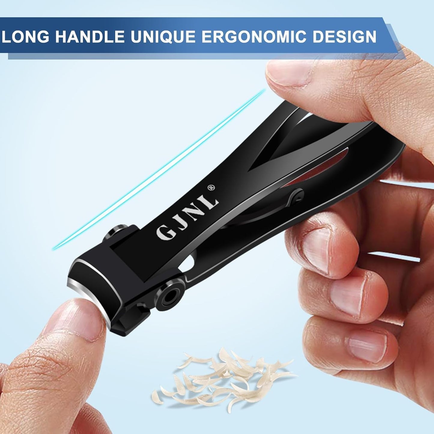 Toenail Clippers for Seniors Thick Toenails, Angled Head Long Handle Toe Nail Clippers for Men, Toenail Clippers for Thick Toenails with Wide Jaw, Heavy Duty Large Nail Cutter Gifts for Men Women
