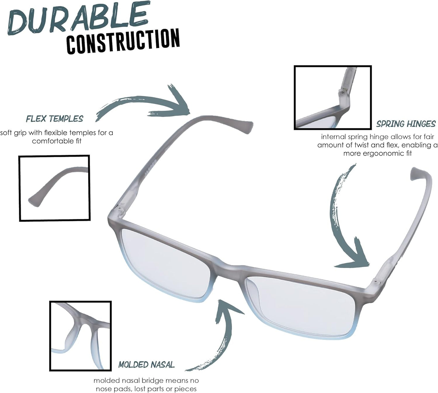 Croakies Palma Photochromic Eyewear | UV400 Sunglass and Bluelight Protective Eyeglass For Outdoor and HEV Devices | Bundle