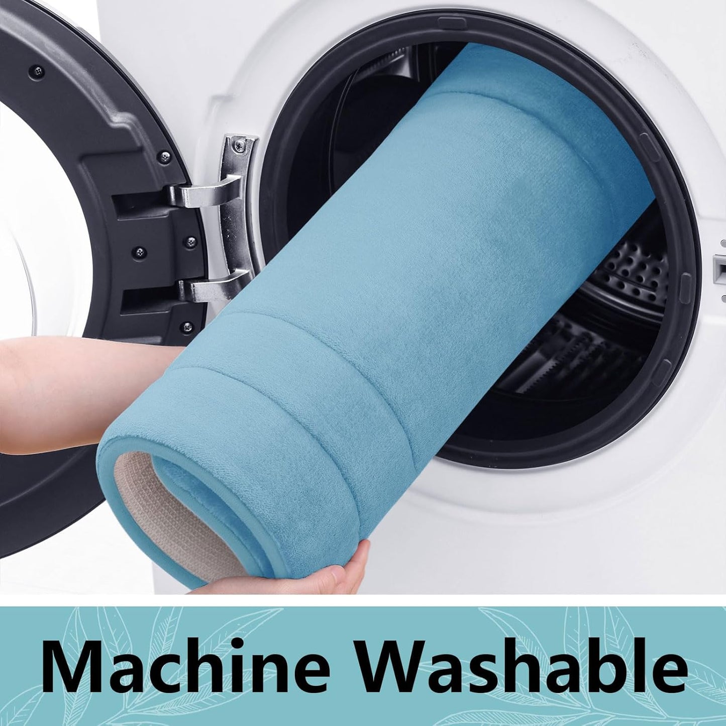 Arotive Memory Foam Bathroom Rug Mat 70x24, Ultra Soft and Absorbent Bath Mat, Machine Wash Dry, Comfortable Bath Rug Carpet for Bathroom Floor, Tub and Shower, Blue