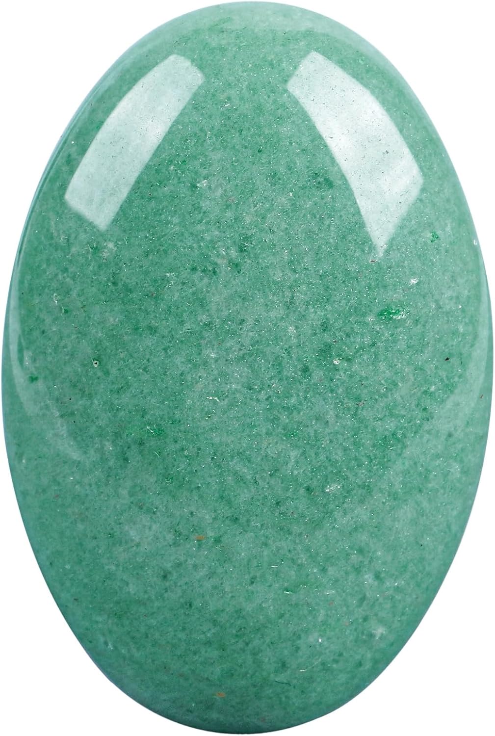 Natural Green Aventurine Oval Polished Worry Stones, Healing Crystal Indoor Fountain Stones Massage Energy Anxiety Relief Items