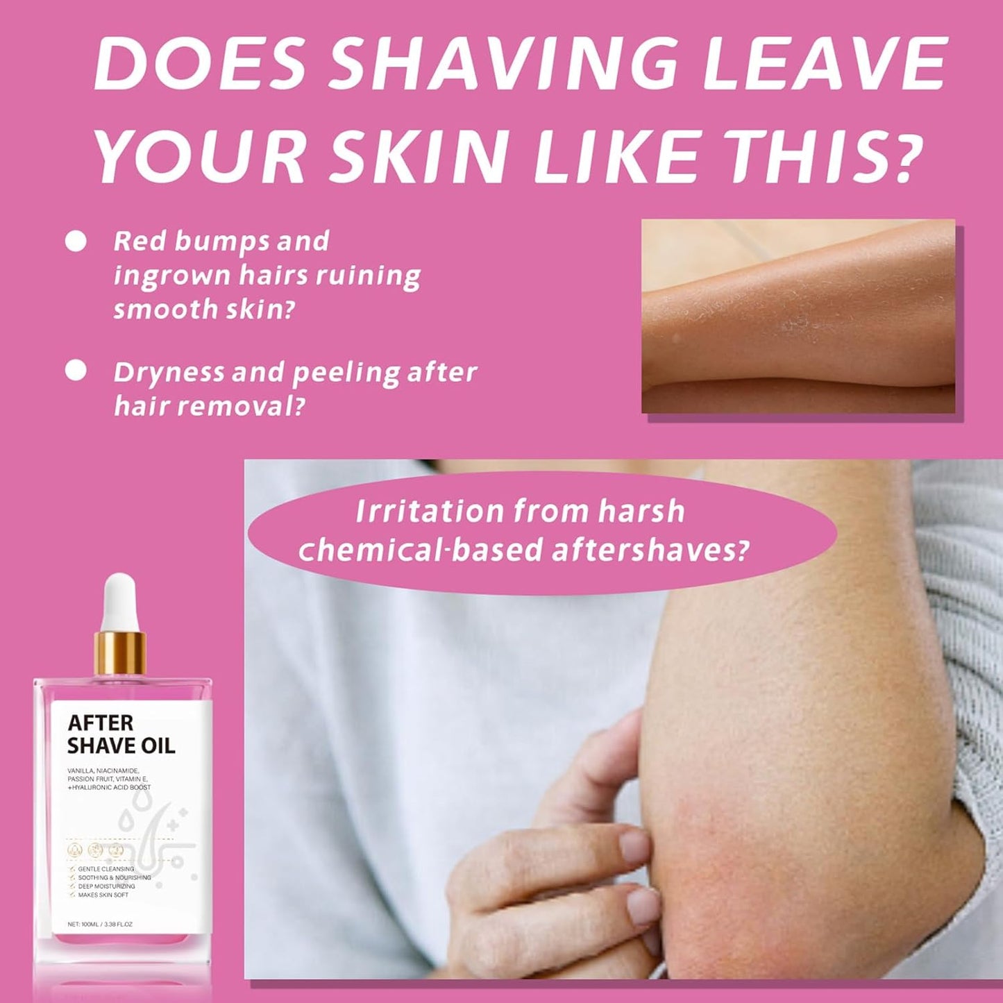 Shaving oil-Soothes Skin and Helps Protect Against Cuts,For All Skin Types
