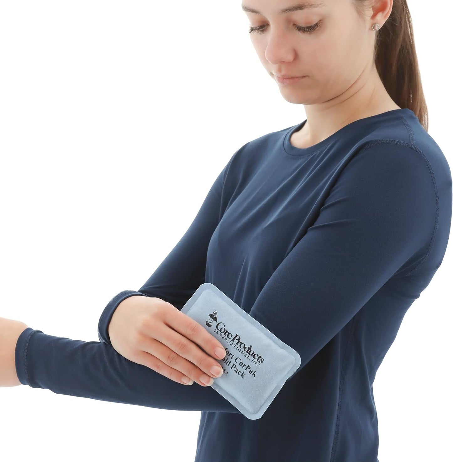 Core Products Soft Comfort CorPak – Reusable Hot & Cold Therapy Pack, Ice Pack for Injuries, No-Frost Compress for Muscle, Back & Joint Pain Relief – 3" x 5", Made in USA