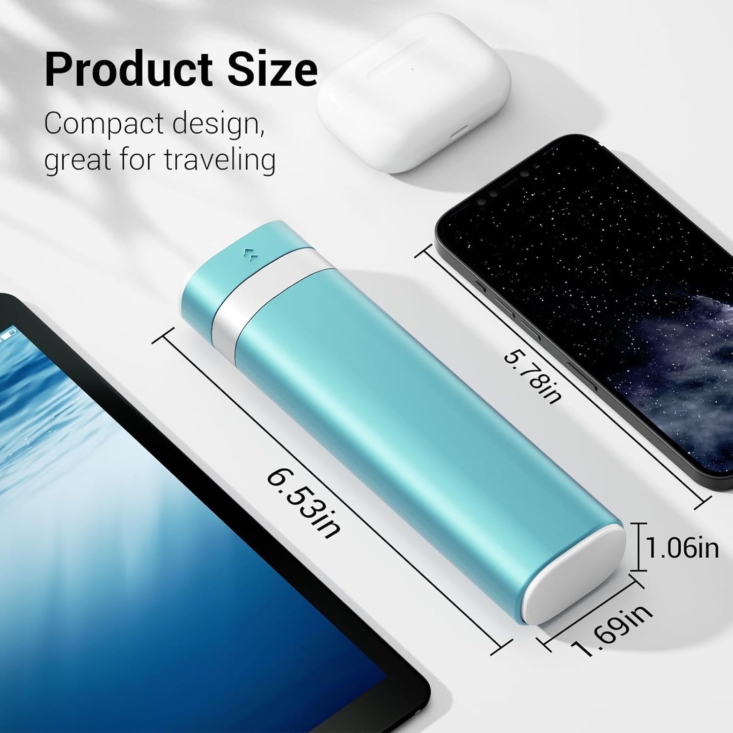 Weekly Pill Organizer 7 Day, Daily Pill Box, Travel Pill Case, Cute Pill Holder to Hold Vitamins, Medicines, Supplements, Pills Organizer (Green)