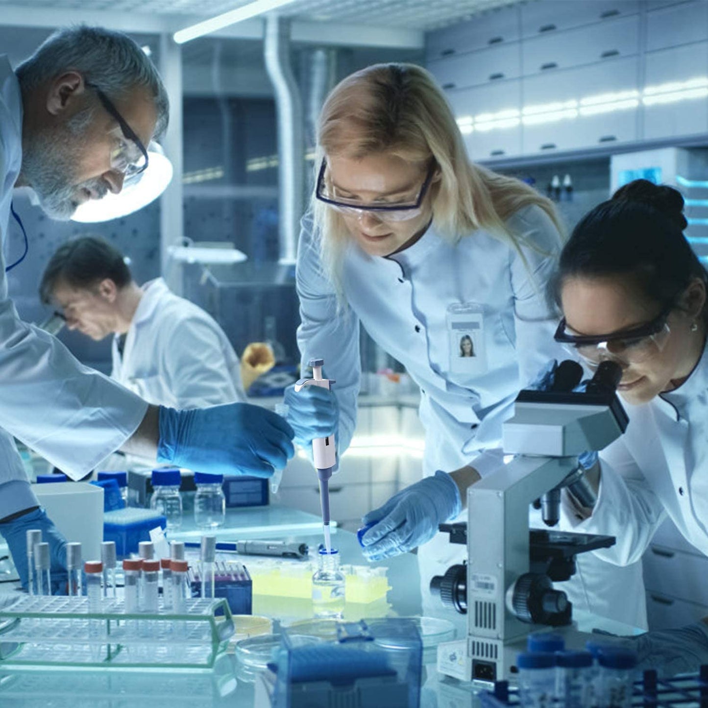 Adjustable Pipettor Pipette Micropipette High-Accurate MicroPipette Variable Volume Pipette 100ul-1000ul