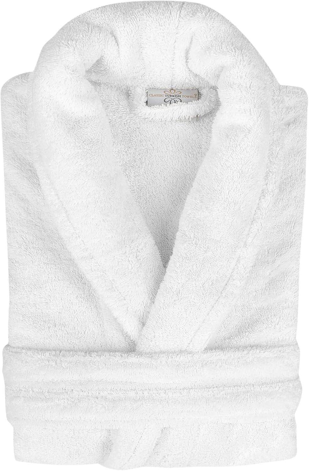 Classic Turkish Towels CTT Premium 100% Turkish Cotton Terry Cloth Bath Robe for Women & Men, Soft & Plush Long Unisex Robe