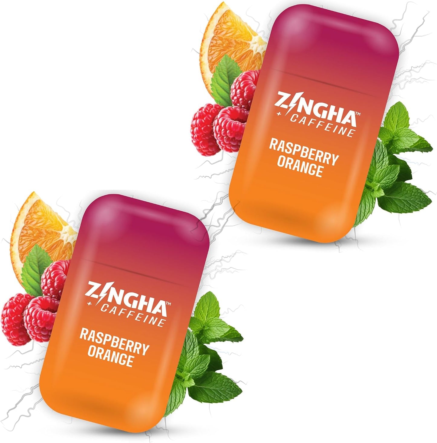 Caffeinated Aromatherapy Nasal Inhaler Stick – Natural Energy Boost with Essential Oils + Caffeine – Focus, Refresh & Breathe Easy (Raspberry Orange)