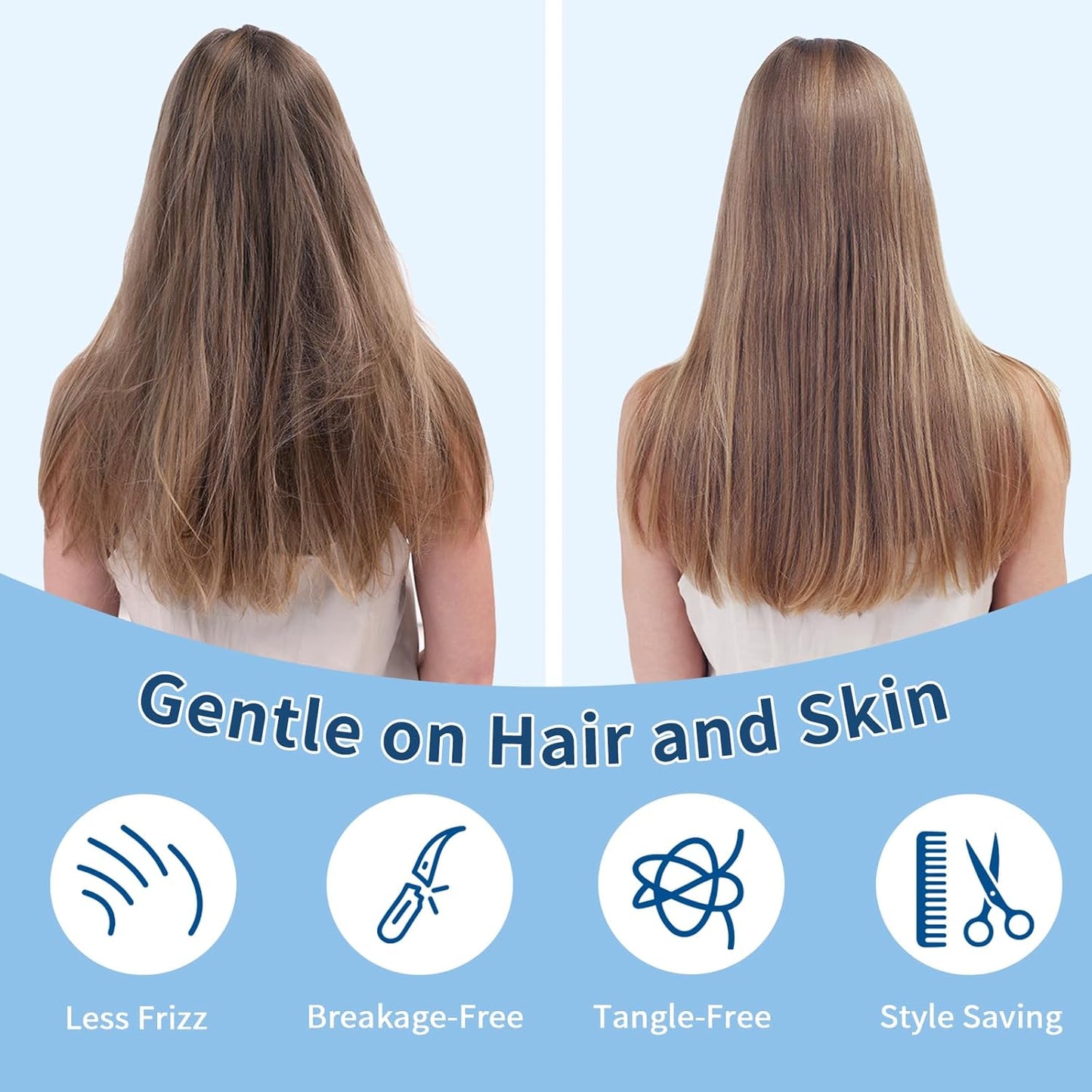 Cooling Pillow Cases 2 Pack for Hot Sleepers and Night Sweats, Ice Cool Pillow Covers King Size Set of 2 for Hair Skin Reduces Wrinkles&Frizz Softer Than Silk Pillow Cases, Envelope Closure,Champagne