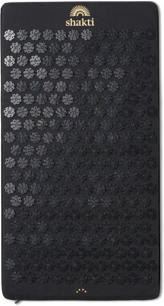 ShaktiMat Premium Acupressure Mat, Level 3 in Shakti Black, Massage Muscles, Aid Sleep & Unlock Inner Tension | Similar to Acupuncture, No Needles Required | FSA/HSA Eligible