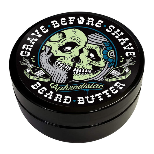 Grave Before Shave Leather/Cedar-wood scent Beard Conditioning Butter 4 oz.