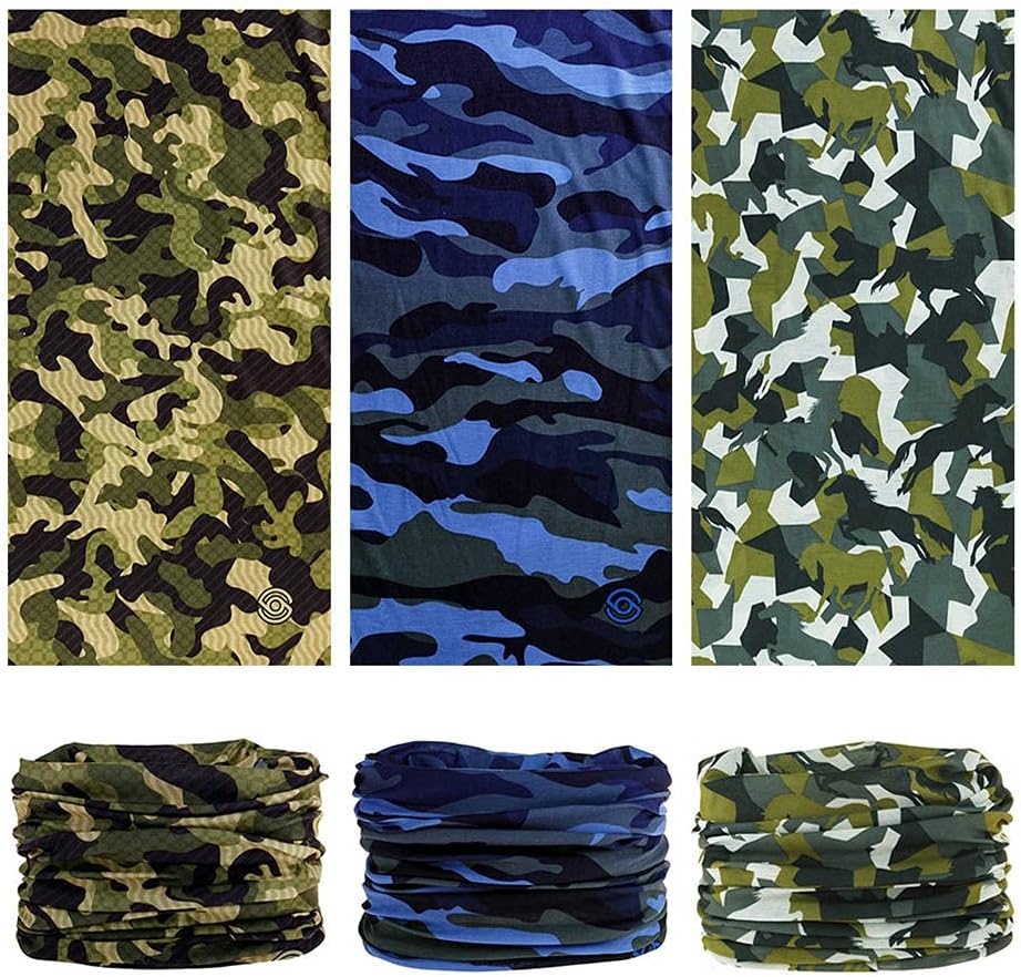 Headband Neck Gaiter Head Wrap Headwear Face Mask Magic Scarf Bandana for Men and Women