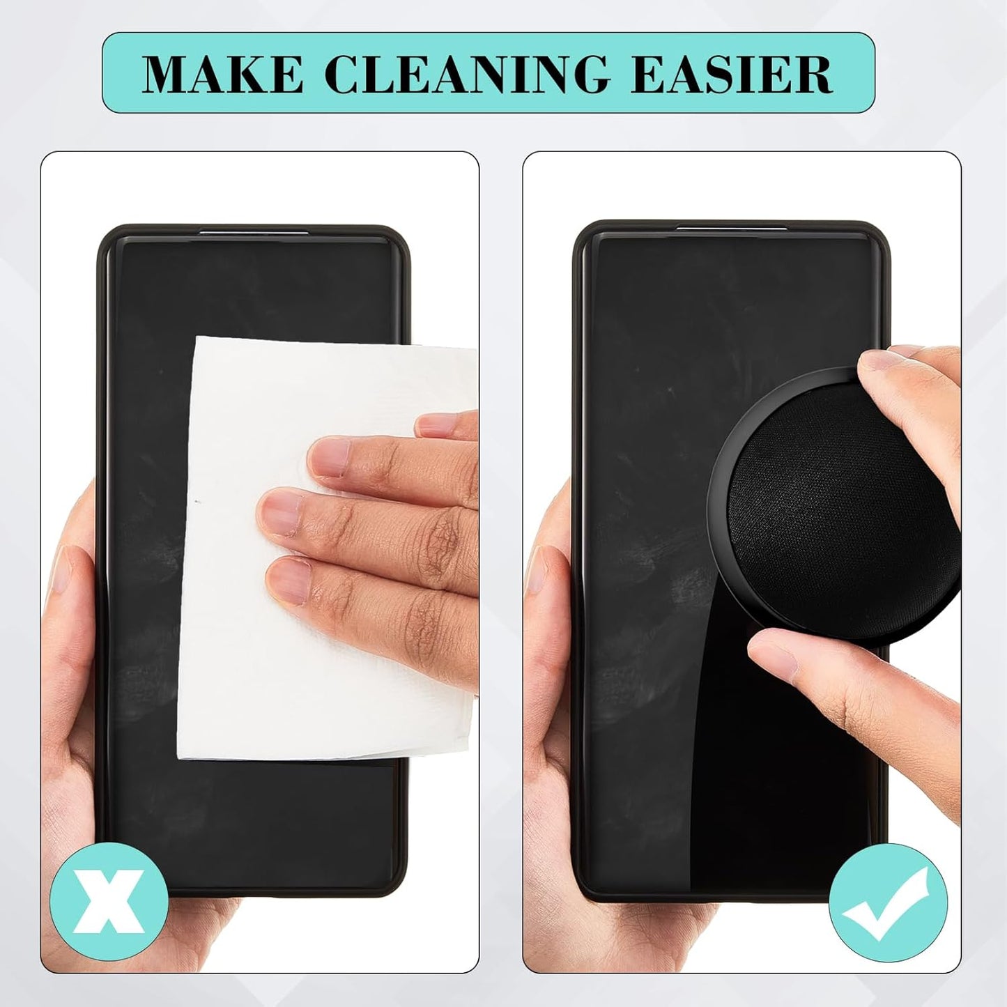 Suclain 4 Pack Christmas Touch Screen Cleaner Balls Phone Cleaning Ball Microfiber Touch Car Screen Glass Cleaner for Computer Laptop Phone Monitor