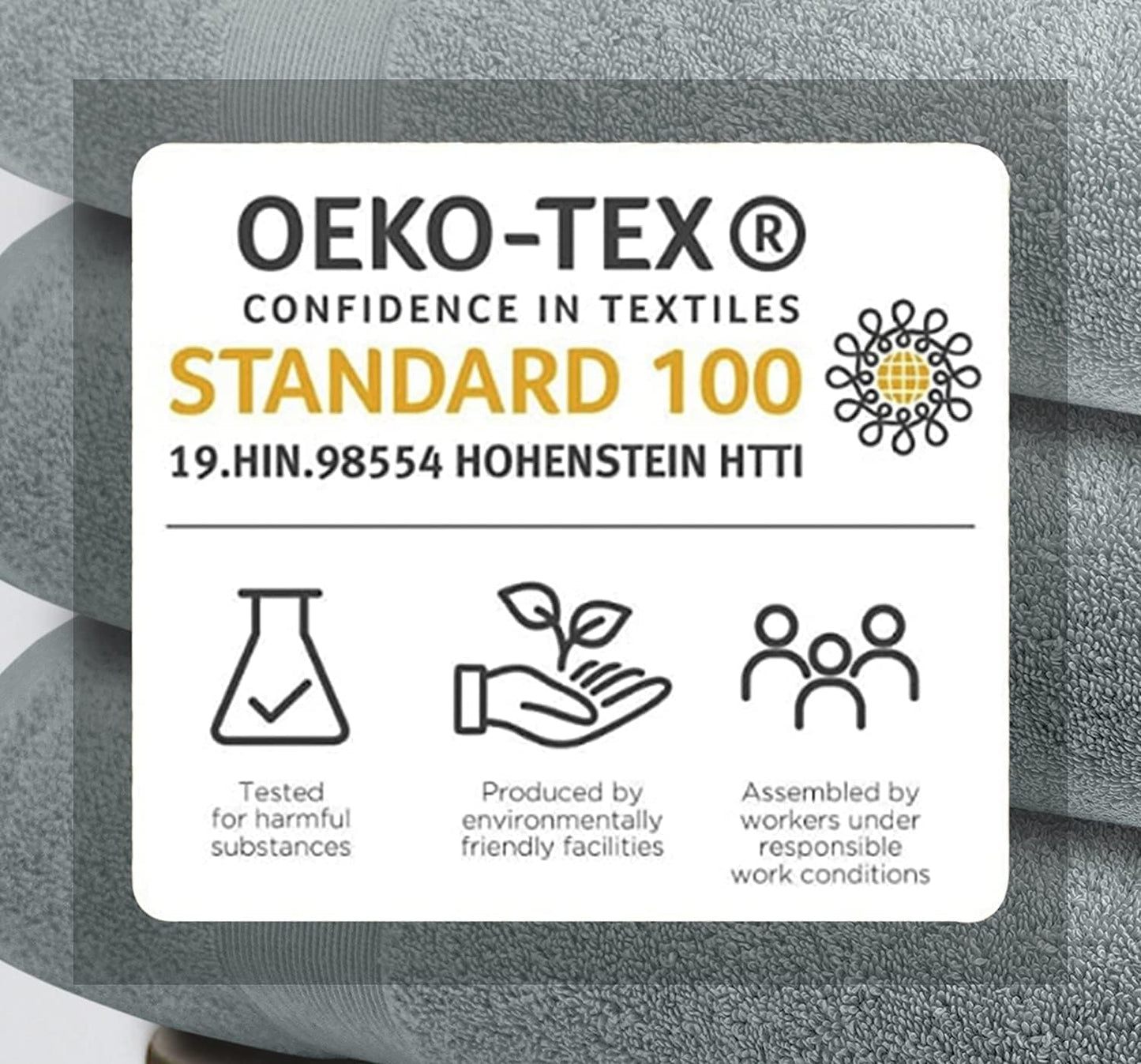 Softolle Luxury Bath Towels Set of 4 (27” x 54”) | Towels for Bathroom | Super Soft | Highly Absorbent Towels for Home, Spa, Gym (Silver Grey)