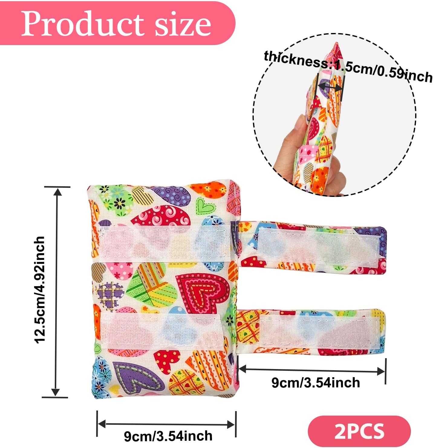 2 Pack Pacemaker Pillow for Bra, Chemo Port Pillow for Chemo Patients, Chemo Port Bra Cushion, Pacemaker Protector, Post Surgery Bra Strap Pads Heart Surgery Recovery Gift