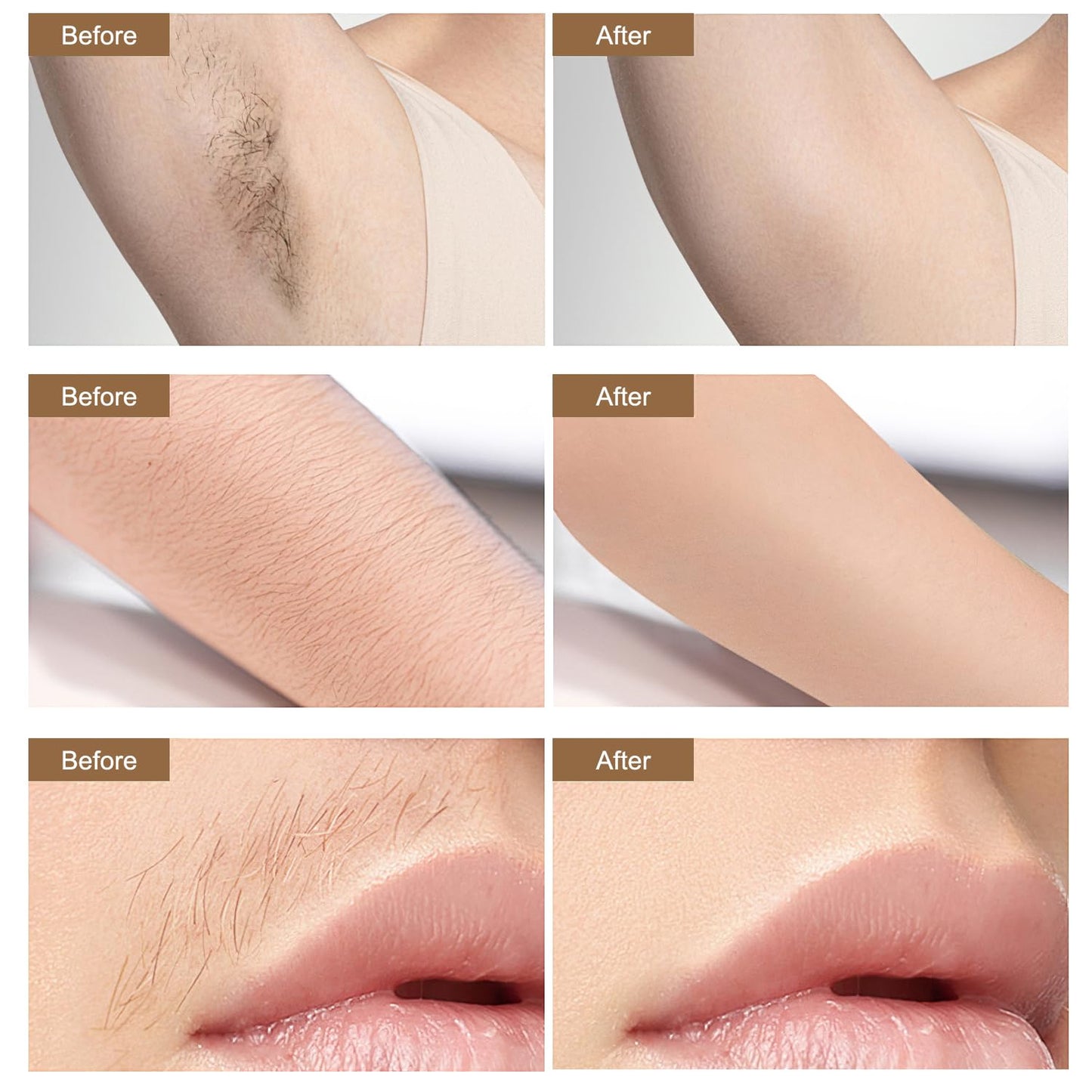 Facial Depilatory Cream, Coconut Hair Remover for Upper Lip and Chin for Face Hair Remover for Body Sensitive Skin Gentle and Non-Irritating,Body Hair Removal Cream for Women(2PCS)