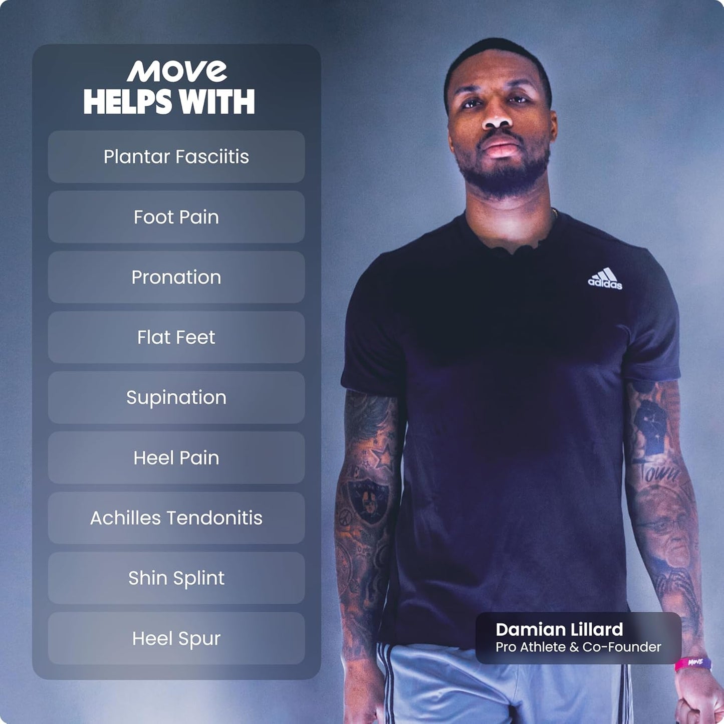 MOVE All Day Comfort Insole - Extra Plush Foam Insole for Stress Reduction on Feet, Knees, Back, Shock Absorbing, Walking, Foot Cushion, Comfort, Arch Support, and Work Boots (M10-10.5/WM11.5-12)