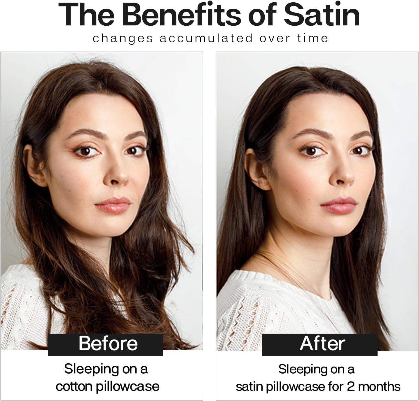 MR&HM Satin Pillowcase for Hair and Skin, Silk Satin Pillowcase 2 Pack, Queen Size Pillow Cases Set of 2, Silky Pillow Cover with Envelope Closure (20x30, Floral Mixted)