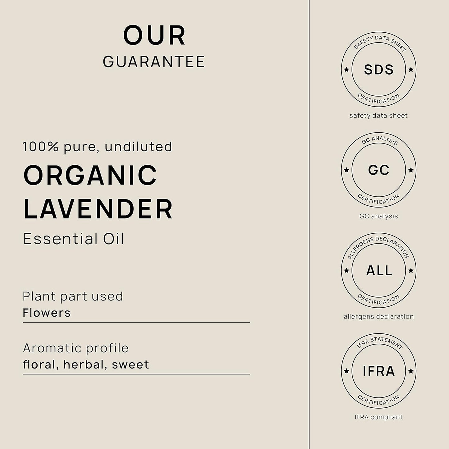 VINEVIDA Organic Lavender Essential Oil 16 oz - Undiluted Organic Lavender Oil 16 oz - Organic Lavender Candle Oil Scent - DIY Candle Scents for Candlemaking - Bulk Essential Oil for Soap Making