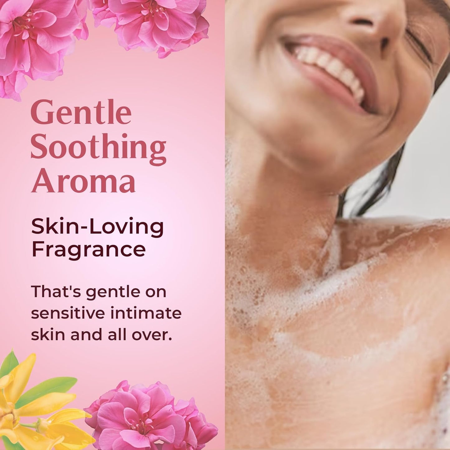 Bloom & Bōde Premium Feminine Intimate Wash - pH Balanced Feminine Wash - Ultra Mosturizing Intimate Wash With Essential Oils & Aloe Vera - Floral Fresh Scent, 350ml