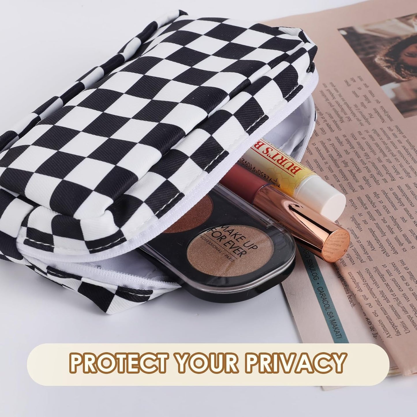 Desing Wish Period Bag for Teen Girls, Lightweight Sanitary Napkin Storage Bag Tampon Holder for Purse Menstrual Pad Pouches First Period Gift (Pink Striped Dog)