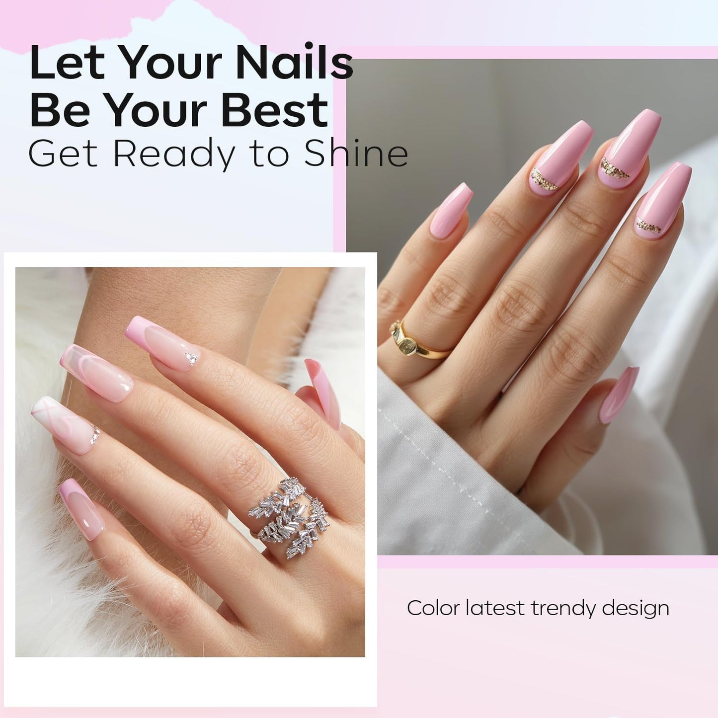 modelones Natural Pink Nail Polish, 15 ml Baby Pink Quick Dry Nail Lacquer Strengthener Long Last Shine Fingernail Toe Nail Art DIY Home Travel Manicure Gift for Women Girls 0.5 Fl Oz