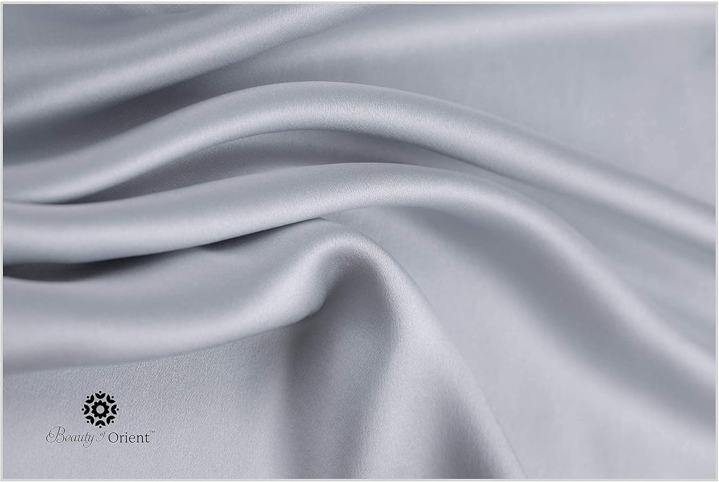 19 Momme Premium Mulberry Silk Pillowcase for Hair and Skin | Handcrafted Hypoallergenic & Anti-Acne 100% Silk Pillow Cases with Zipper | Standard - 20" x 26", Silver Lining