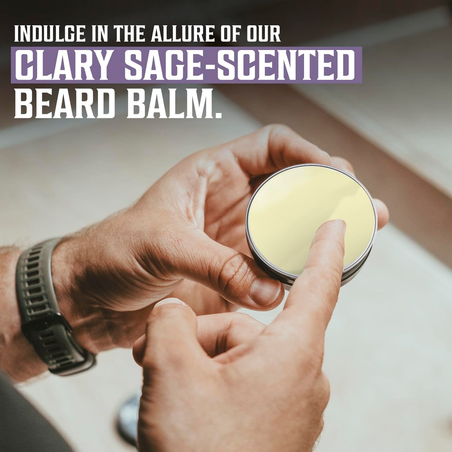 Viking Revolution Clary Sage Beard Balm - Beard Butter with Argan Oil, Beard Softener for Men with Jojoba Oil - Beard Moisturizer for Men with Beeswax - Beard Wax for Men (2oz, 1 Pack)