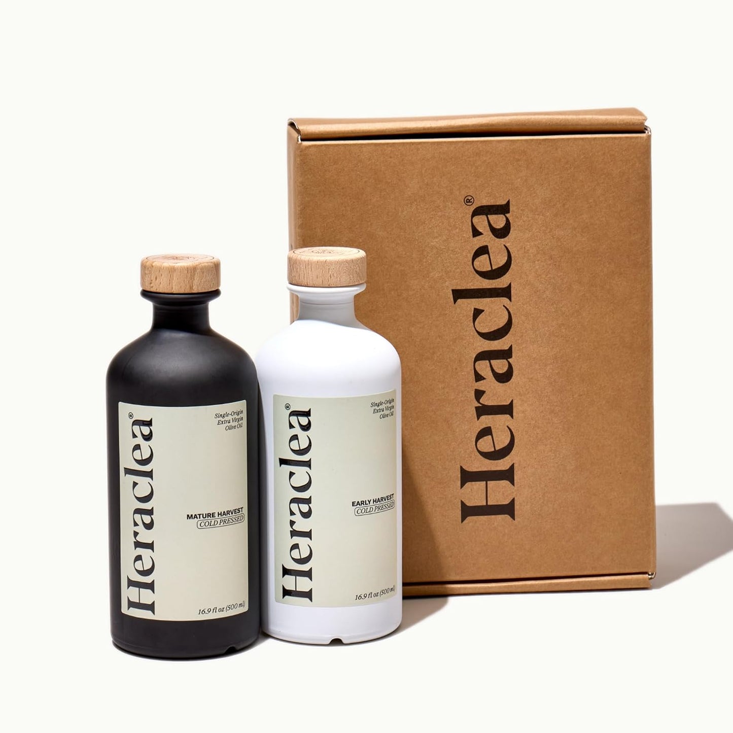 Heraclea - The Pairing - Organic Extra Virgin Olive Oil - Cold Pressed - Organic Olive Oil - Cold Pressed EVOO - Polyphenol Rich EVOO - 16.9 oz Bottles