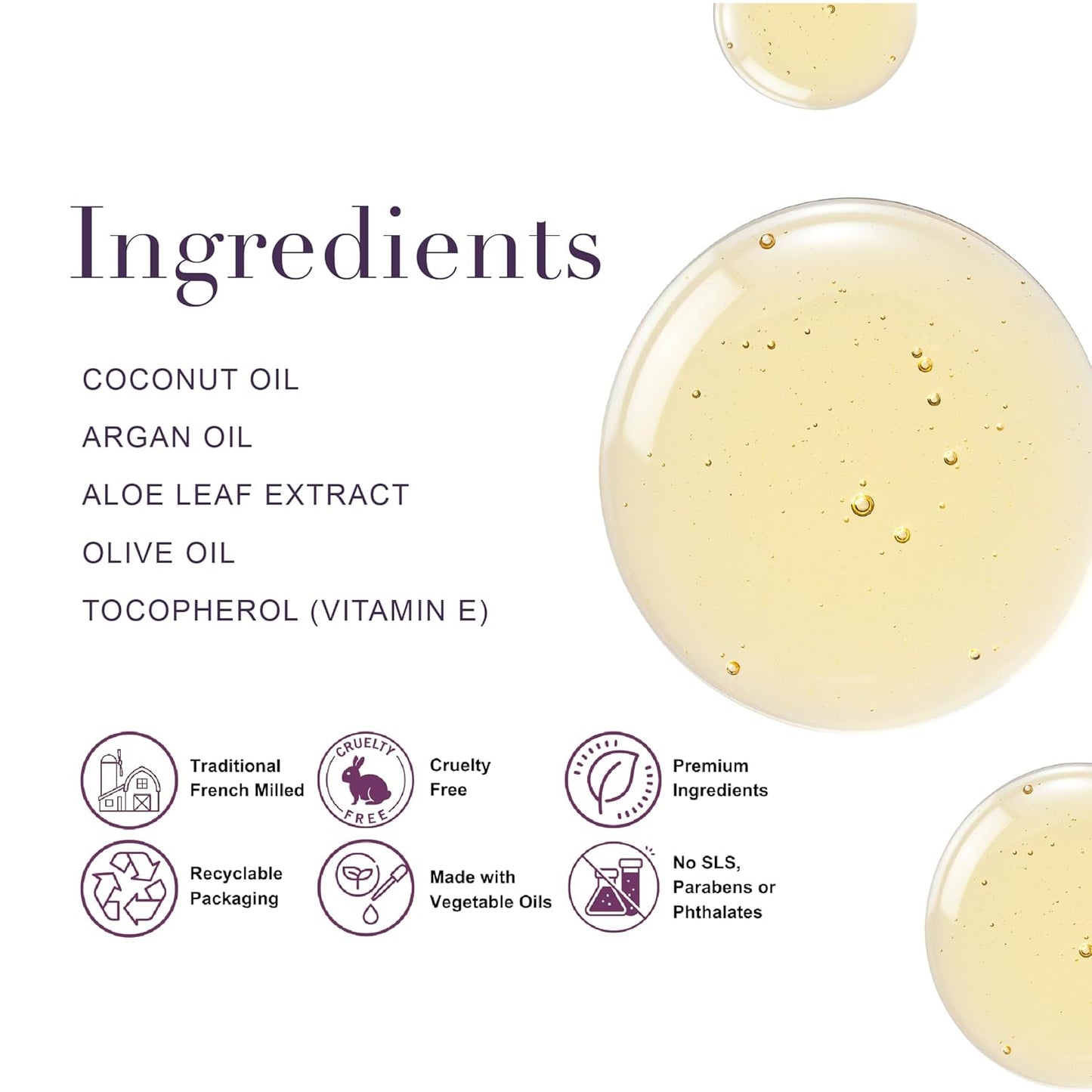 A LA MAISON French Hydrating Liquid Body Wash, Sweet Almond - Natural Body Wash Made with Essential Oils - Biodegradable, Plant-Based, Vegan, Cruelty-Free, Alcohol & Paraben Free (25.36 oz, 2 Pack)