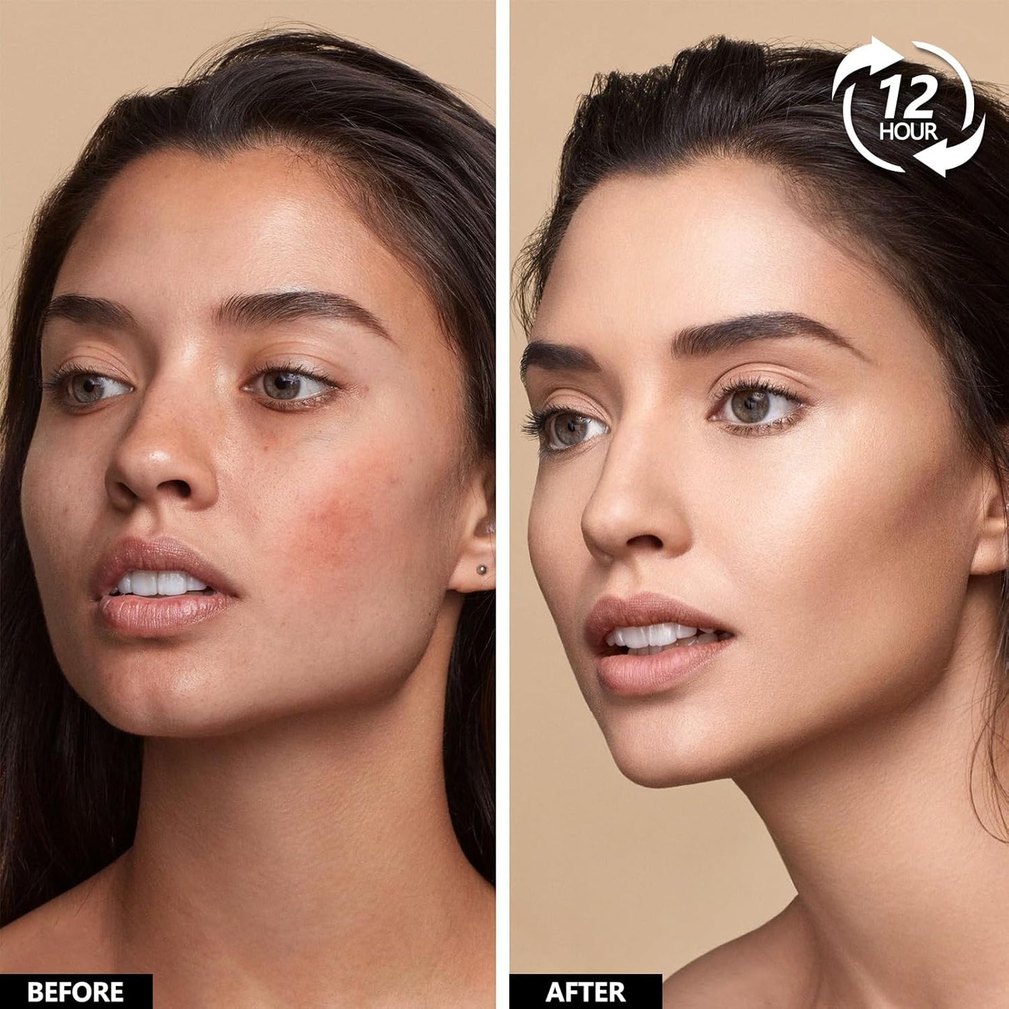 Mushroom Head Air Cushion CC Cream Full Coverage,Face Makeup Cushion Foundation Long Lasting,BB Cream Even Skin Tone for Oily & Combination Types (#04 Buff Beige)