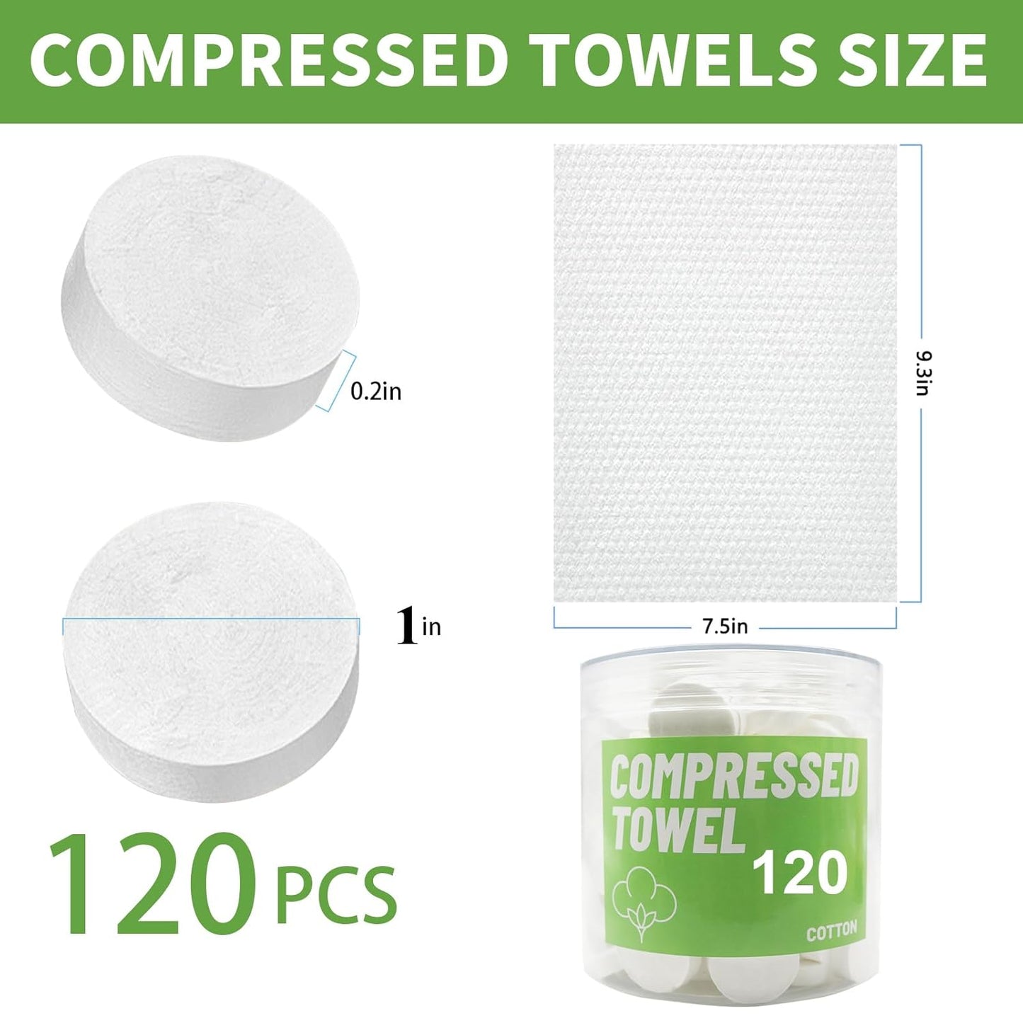 Disposable Face Towel, Compressed Towels, Coin Towel for Travel Camping Hiking