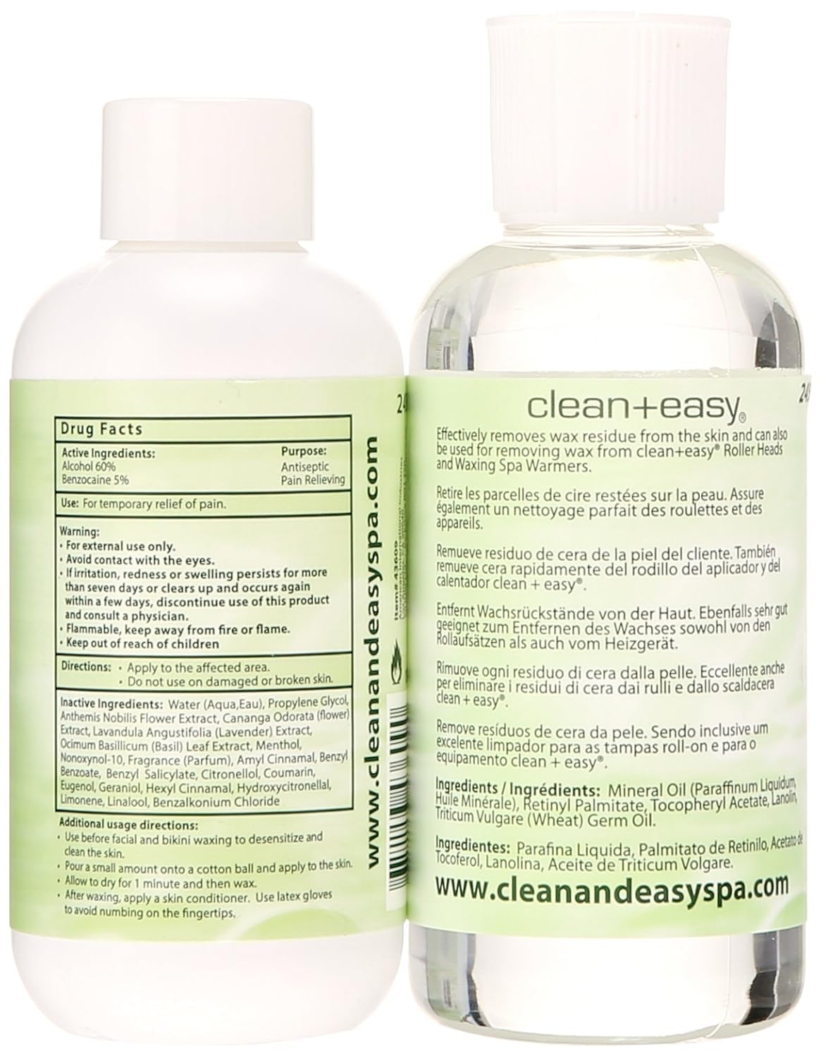 Clean + Easy Petite Triple Roll On Wax Kit – Hair Removal Warmer with Cartridges, Rollers, Remover & Strips, Pre & Post Wax Care Kit, 120V