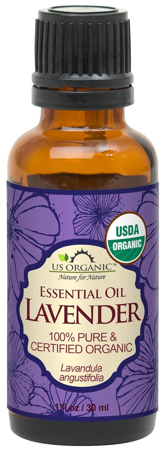 US Organic 100% Pure Lavender Essential Oil, Directly sourced from Bulgaria, USDA Certified Organic, Undiluted, for Diffuser, Humidifier, Massage, Skin, Hair Care, Non GMO, 30 ml